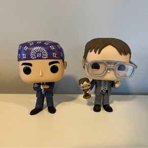 Michael Scott Dwight Schrute The Office Dunder Mifflin Funko Pops